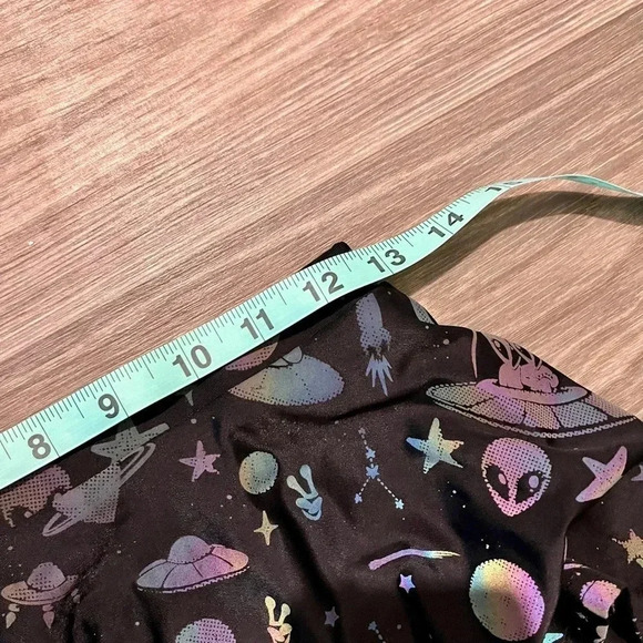 iheartraves Space Rainbow Reflective Mini Skirt - Picture 2 of 4